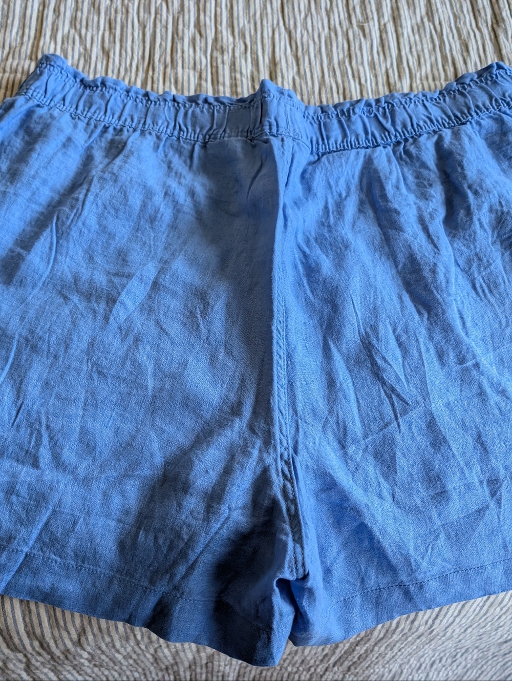 H&M French Blue Linen Blend Shorts Size XL
